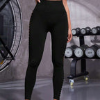 Exclusive High Waist Butt Lift Seamless Leggings ? Tie Dye Yoga Pants for Women ? Coffee ? Size S ? Back View