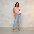 Exclusive Women's Lace Backless Asymmetric Neck Vest Top ? Solid Colour Sleeveless Streetwear ? Black ? Size S ? Detail View