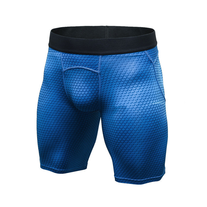 Exclusive Men's Compression Gym Set ? Muscle Fit Athletic Shirt, Shorts & Leggings ? Blue ? Size XL ? Width Long ? Alternate View 20