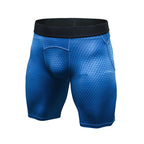Exclusive Men's Compression Gym Set ? Muscle Fit Athletic Shirt, Shorts & Leggings ? Blue ? Size XL ? Width Long ? Alternate View 20