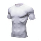 Exclusive Men's Compression Gym Set ? Muscle Fit Athletic Shirt, Shorts & Leggings ? Blue ? Size XL ? Width Long ? Alternate View 7
