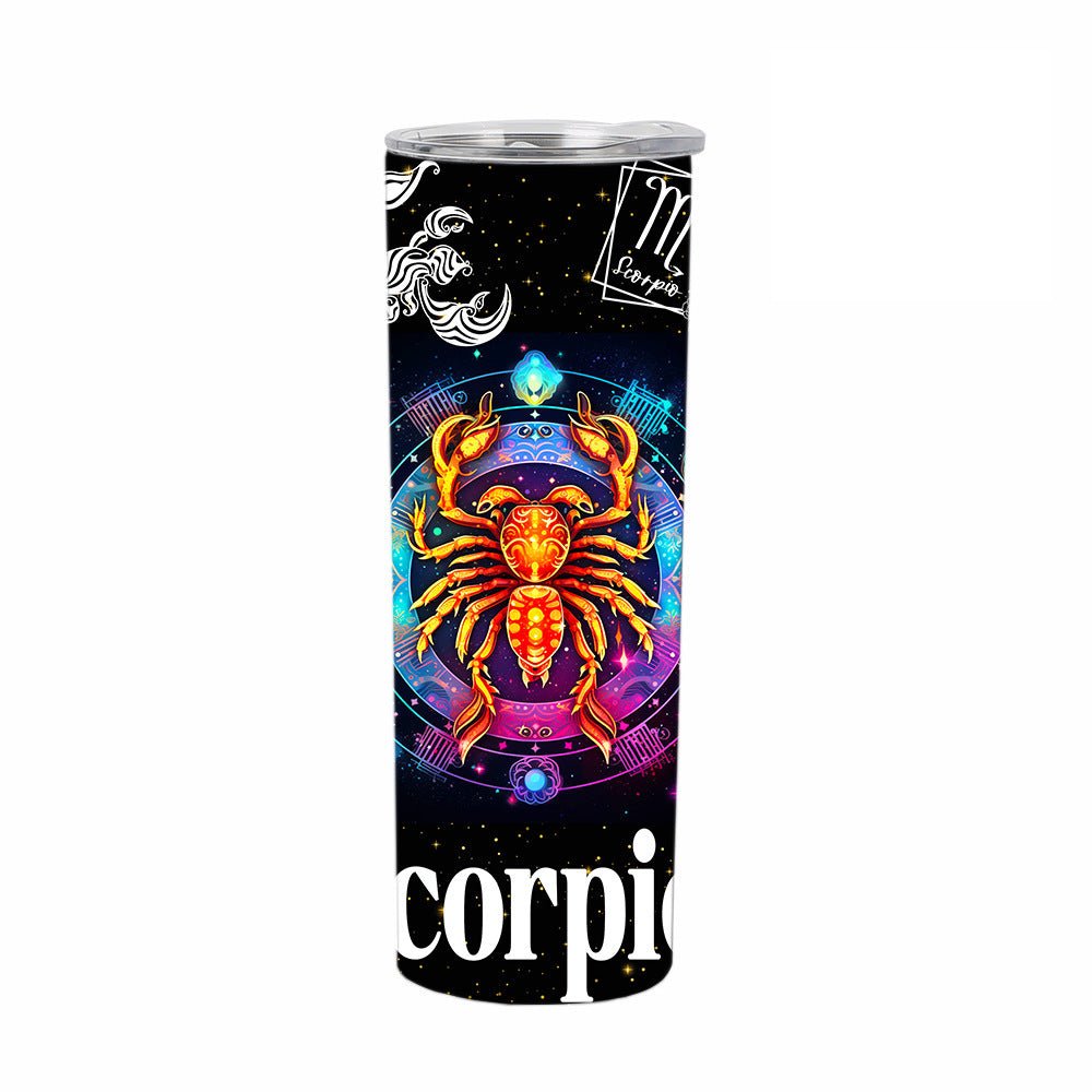 Exclusive 12 Constellation Straight Cup | Zodiac Glass Tumbler — Capricorn — Size 20oz — Alternate View 7