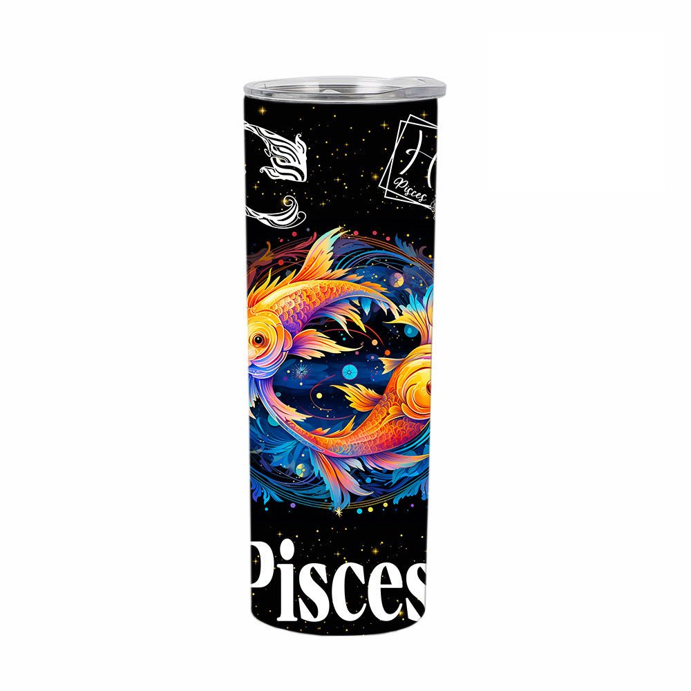 Exclusive 12 Constellation Straight Cup | Zodiac Glass Tumbler — Capricorn — Size 20oz — Alternate View 15