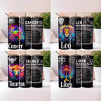 Exclusive 12 Constellation Straight Cup | Zodiac Glass Tumbler — Capricorn — Size 20oz — Front View