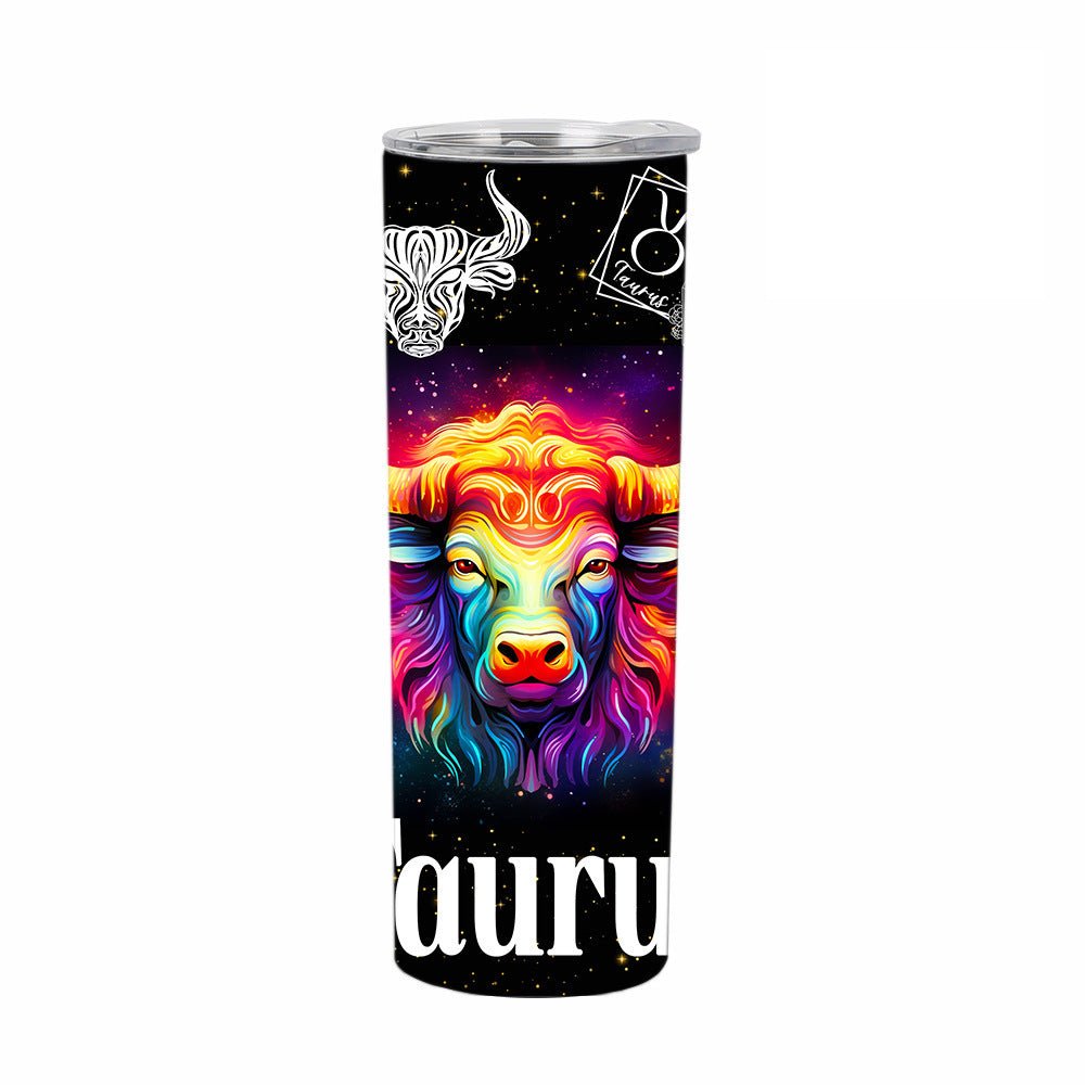 Exclusive 12 Constellation Straight Cup | Zodiac Glass Tumbler — Capricorn — Size 20oz — Alternate View 8