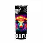 Exclusive 12 Constellation Straight Cup | Zodiac Glass Tumbler — Capricorn — Size 20oz — Alternate View 8