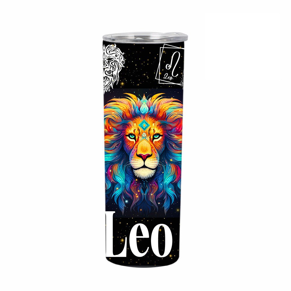 Exclusive 12 Constellation Straight Cup | Zodiac Glass Tumbler — Capricorn — Size 20oz — Alternate View 9