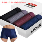 Exclusive Men's Silky Modal Boxer Briefs ? 4-Pack Wide Waistband Underwear ? Color D ? Size XXL ? Alternate View 15