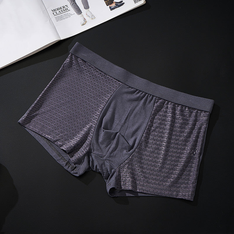 Exclusive Men's Silky Modal Boxer Briefs ? 4-Pack Wide Waistband Underwear ? Color D ? Size XXL ? Alternate View 8