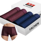 Exclusive Men's Silky Modal Boxer Briefs ? 4-Pack Wide Waistband Underwear ? Color D ? Size XXL ? Alternate View 7