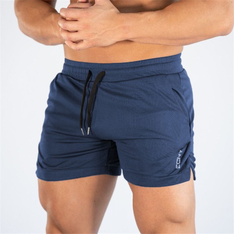 Exclusive Men's Quick-Dry Fitness Bodybuilding Shorts ? Gym Workout Athletic Shorts ? Khaki ? Size 4XL ? Lifestyle View