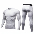 Exclusive Men's Compression Gym Set ? Muscle Fit Athletic Shirt, Shorts & Leggings ? Blue ? Size XL ? Width Long ? Alternate View 16