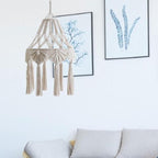 Exclusive 1Pc Handknitted Lampshade Macrame — A — Side View