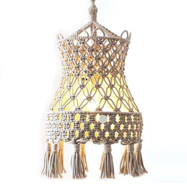 Exclusive 1Pc Handknitted Lampshade Macrame — A — Alternate View 8