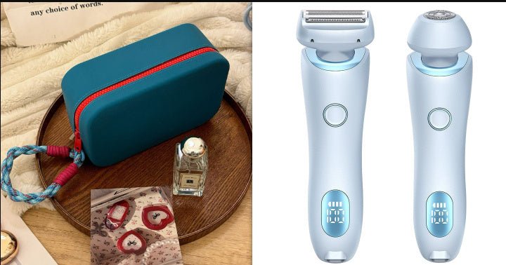 Exclusive 2 In 1 Hair Removal Epilator USB Rechargeable — Blue — Size USB — Alternate View 11