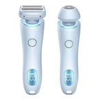 Exclusive 2 In 1 Hair Removal Epilator USB Rechargeable — Blue — Size USB — Lifestyle View