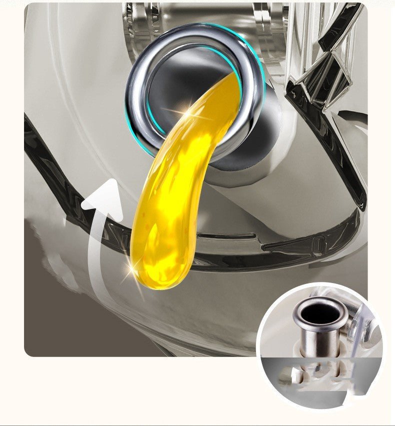 Exclusive 2 In 1 Oil Sprayer Bottle — 550ml Warm Gray — Size 1PC — Side View
