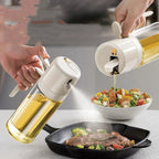 Exclusive 2 In 1 Oil Sprayer Bottle — 550ml Warm Gray — Size 1PC — Lifestyle View