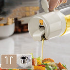 Exclusive 2 In 1 Oil Sprayer Bottle — 550ml Warm Gray — Size 1PC — Detail View