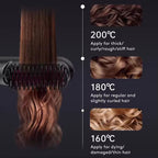 Exclusive 2 In 1 Straight Hair Comb | Heated Flat Iron Brush — LCD Black English — Alternate View 7
