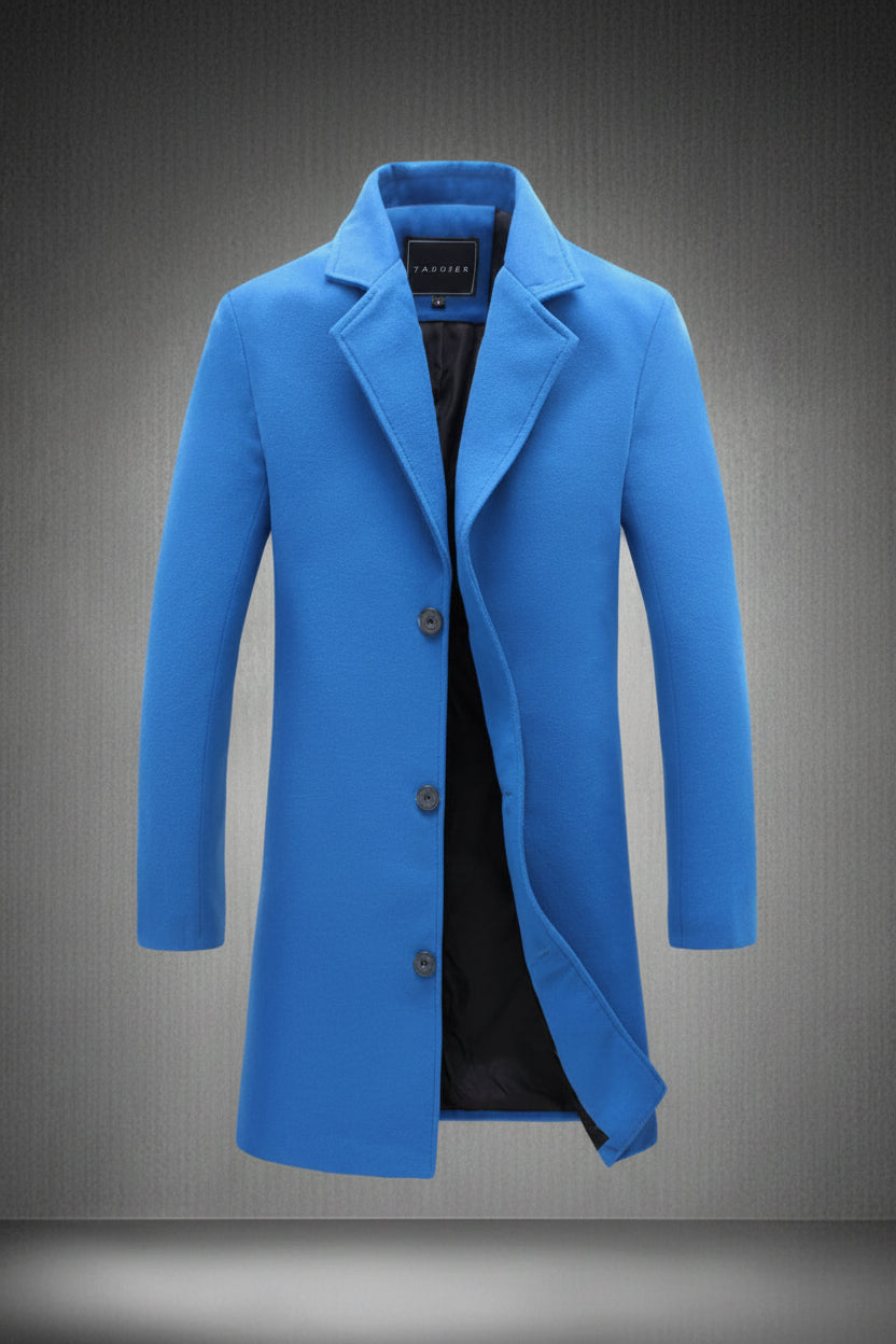 Exclusive Men's Solid Colour Casual Coat ? Lapel Mid-Length Windbreaker Jacket ? Dark grey ? Size 2XL ? Alternate View 7