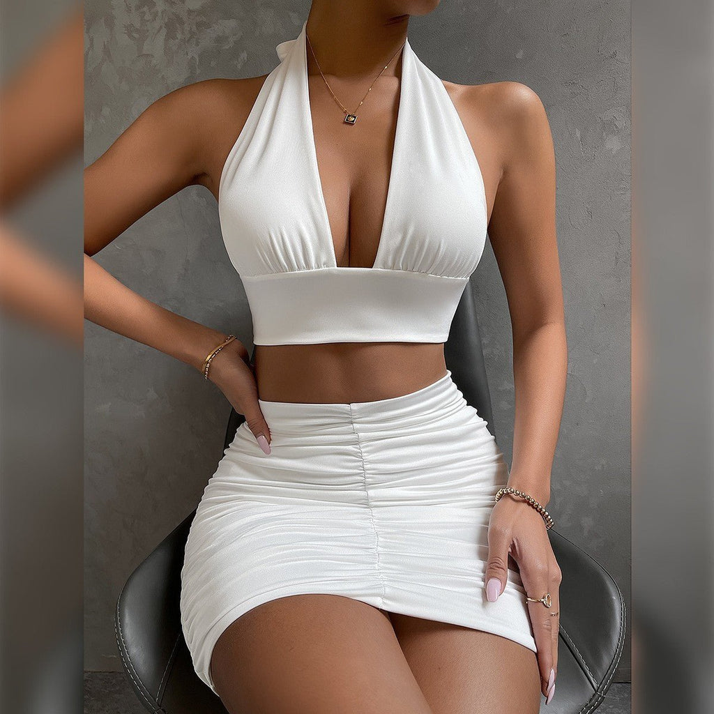 Exclusive Women's Dress Suits — White — Size XS — Back View