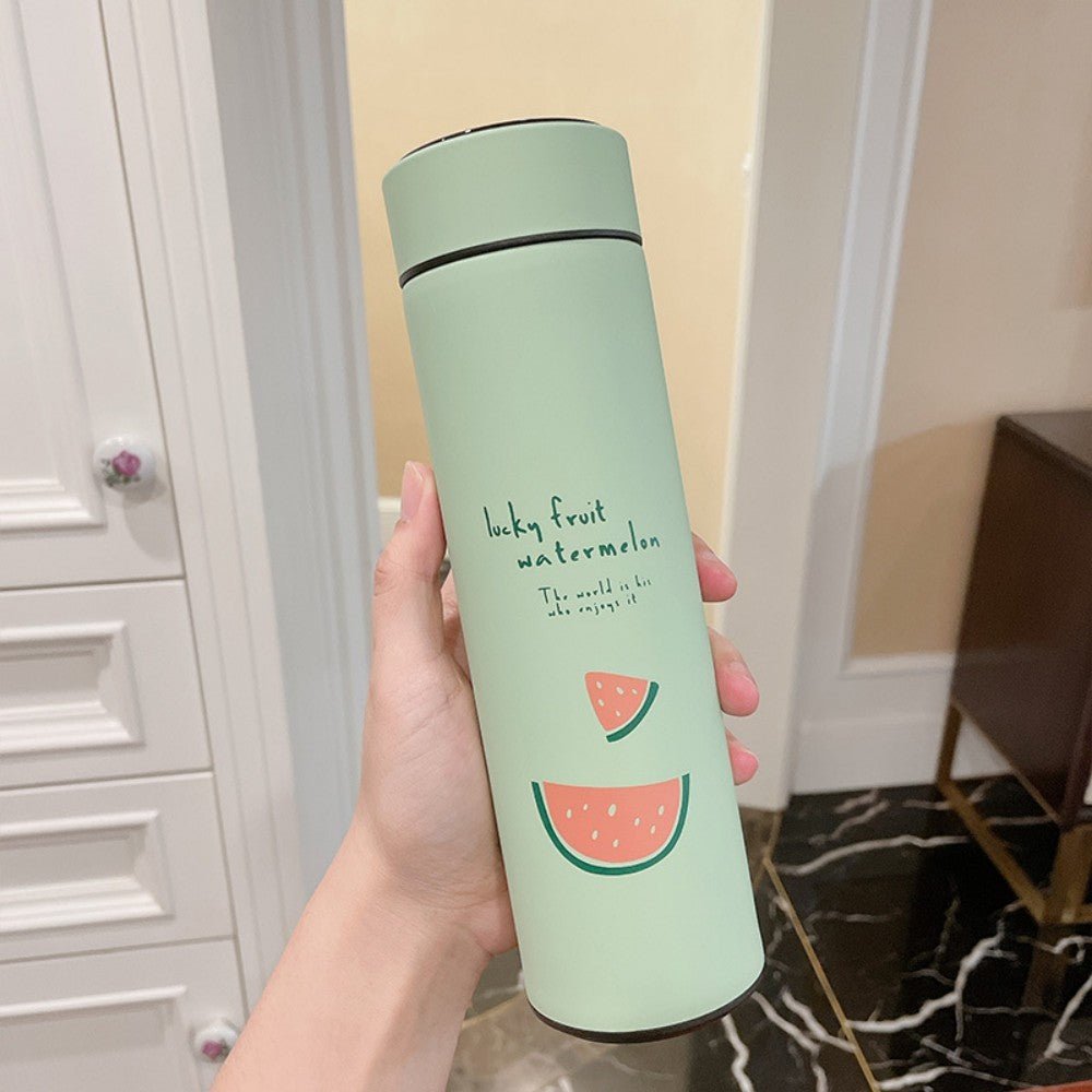 Exclusive Stainless Steel Double-layer Intelligent Display Temperature Cup — Pink — Size 500ml — Alternate View 7