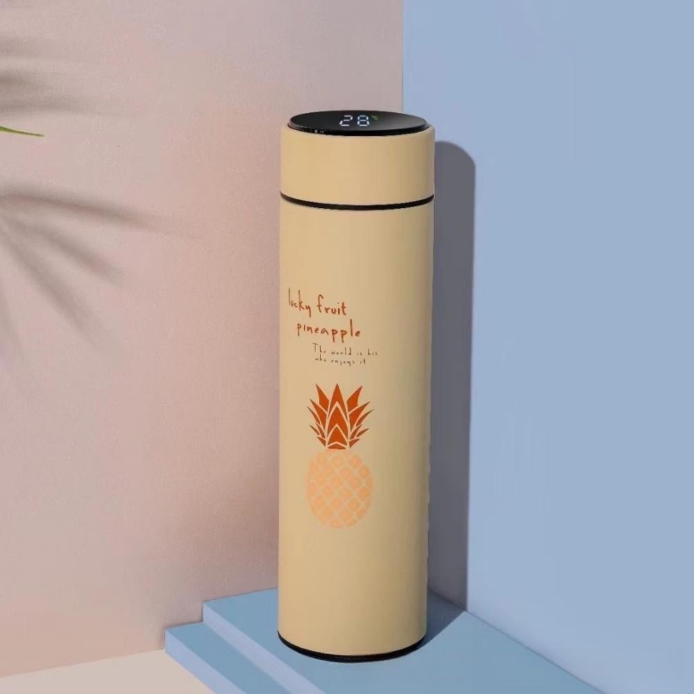 Exclusive Stainless Steel Double-layer Intelligent Display Temperature Cup — Pink — Size 500ml — Alternate View 11