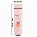 Exclusive Stainless Steel Double-layer Intelligent Display Temperature Cup — Pink — Size 500ml — Lifestyle View