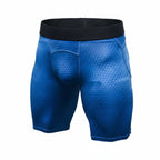 Exclusive Men's Compression Gym Set ? Muscle Fit Athletic Shirt, Shorts & Leggings ? Blue ? Size XL ? Width Long ? Alternate View 10