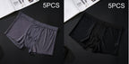 Exclusive Men's Silky Modal Boxer Briefs ? 4-Pack Wide Waistband Underwear ? Color D ? Size XXL ? Alternate View 13