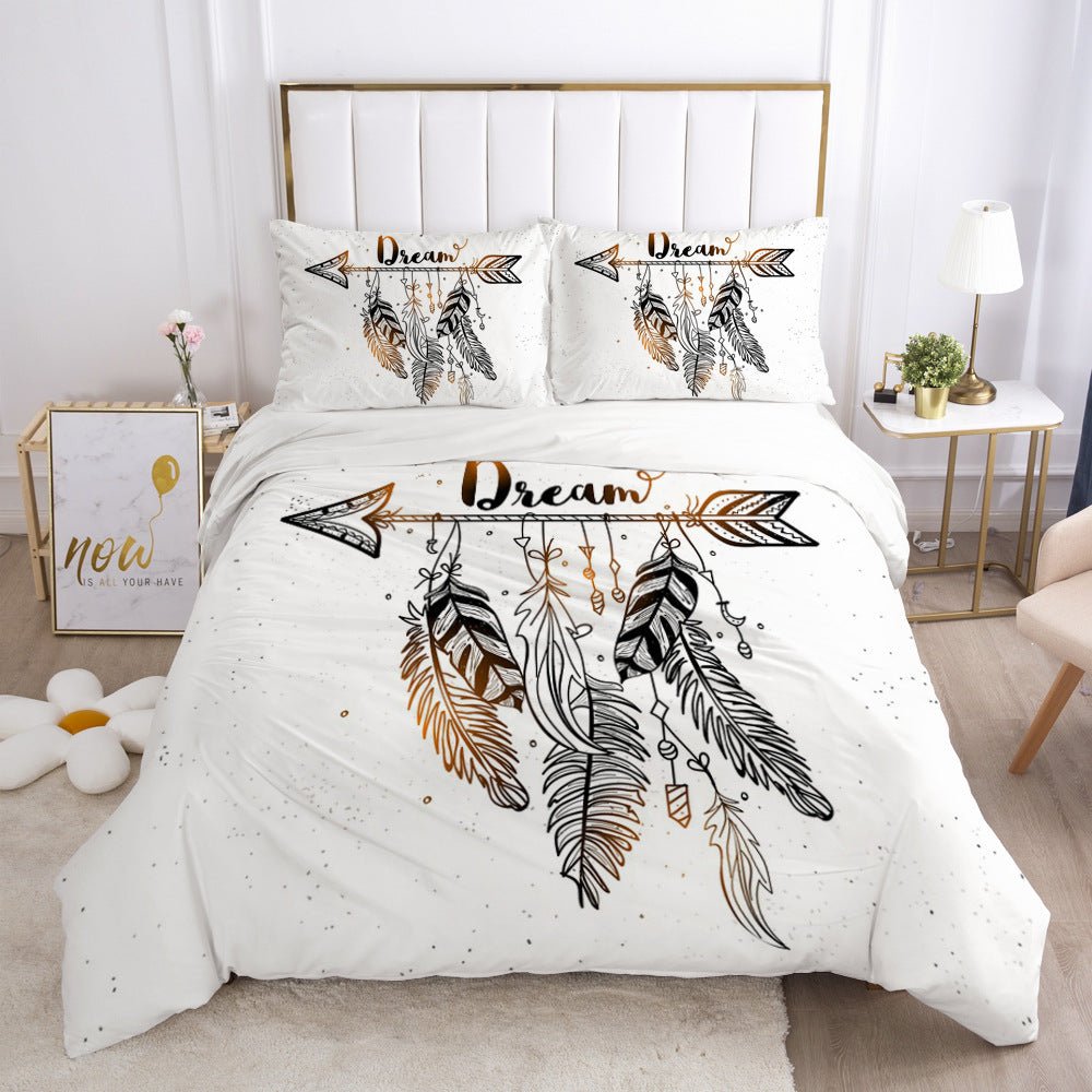 Exclusive 3D Digital Bedding Set | Bold Style & Cozy Comfort — A — Size Au Double 3pcs180x210 — Alternate View 10