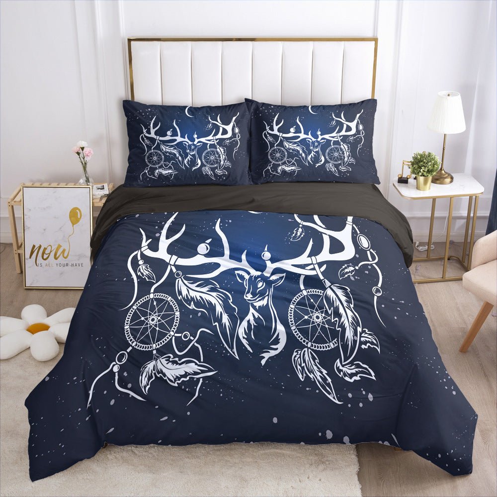 Exclusive 3D Digital Bedding Set | Bold Style & Cozy Comfort — A — Size Au Double 3pcs180x210 — Lifestyle View