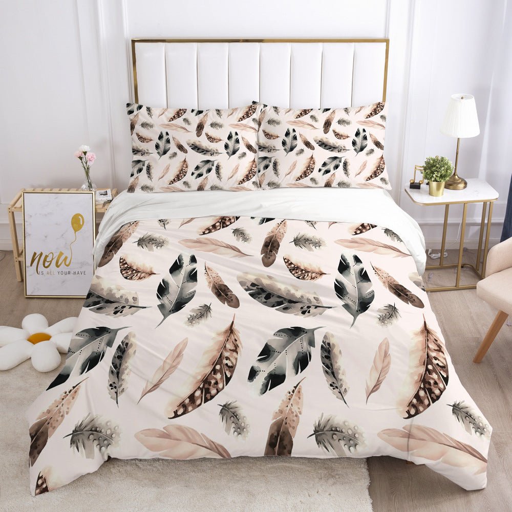Exclusive 3D Digital Bedding Set | Bold Style & Cozy Comfort — A — Size Au Double 3pcs180x210 — Alternate View 9