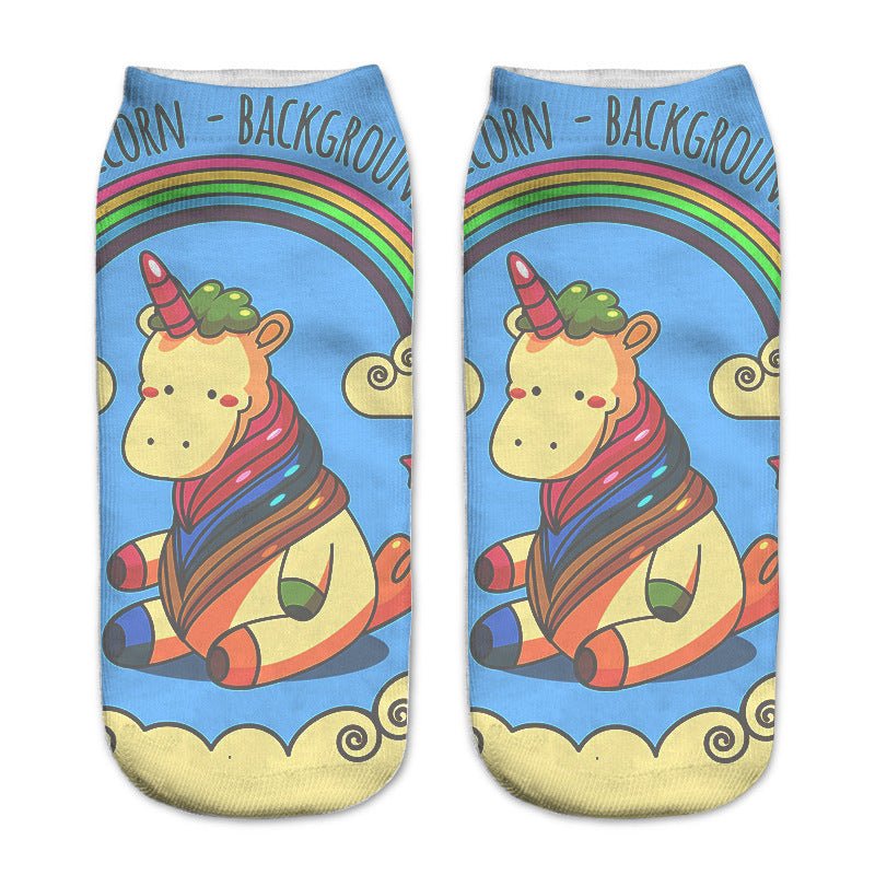 Exclusive 3D Digital Printing Socks | Vibrant & Comfortable — 1style — Alternate View 7
