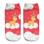 Exclusive 3D Digital Printing Socks | Vibrant & Comfortable — 1style — Front View