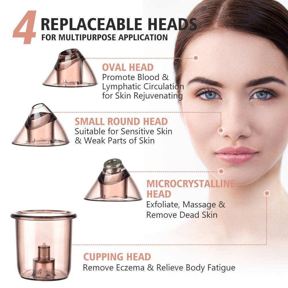 Exclusive 4 in 1 Body Guasha Cupping Blackhead Remover — Black — Alternate View 16