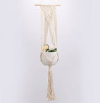 Exclusive 4 Pack - Macrame Plant Hangers & Shelf — 14style — Alternate View 7