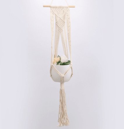 Exclusive 4 Pack - Macrame Plant Hangers & Shelf — 14style — Alternate View 7