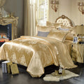 Exclusive 4-Piece Cotton Bedding Set | Luxurious Comfort — Blue — Size 1.8m — Front View