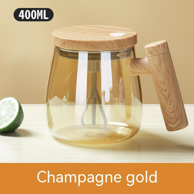 Exclusive 400ML Self Stirring Coffee Mug — Champagne Gold — Size 400ml — Alternate View 11