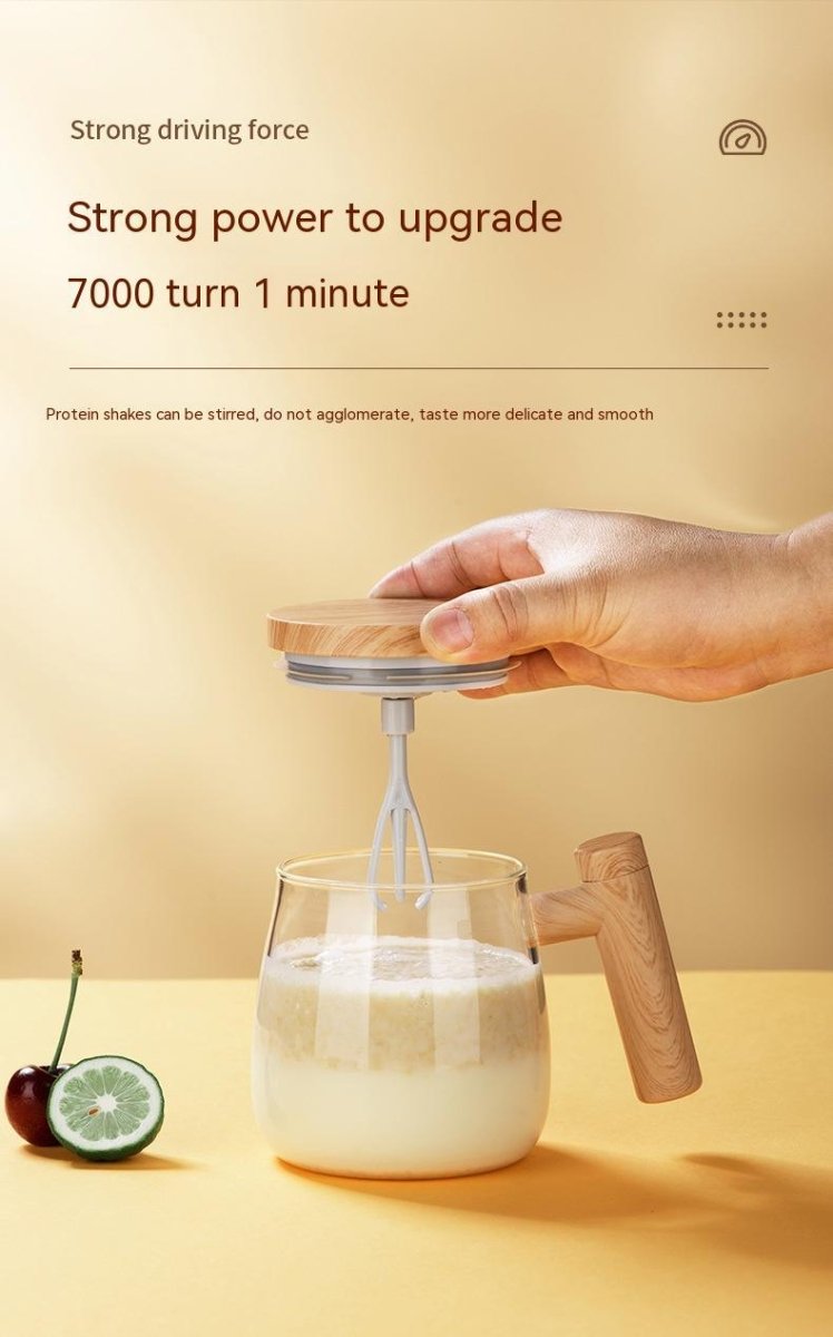 Exclusive 400ML Self Stirring Coffee Mug — Champagne Gold — Size 400ml — Alternate View 24