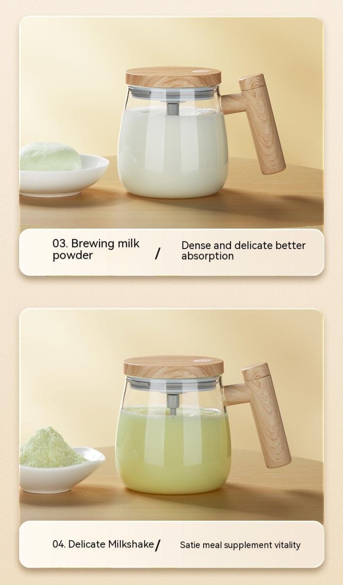 Exclusive 400ML Self Stirring Coffee Mug — Champagne Gold — Size 400ml — Alternate View 22