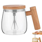 Exclusive 400ML Self Stirring Coffee Mug — Champagne Gold — Size 400ml — Side View