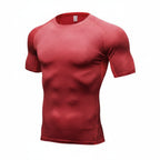 Exclusive Men's Compression Gym Set ? Muscle Fit Athletic Shirt, Shorts & Leggings ? Blue ? Size XL ? Width Long ? Alternate View 8