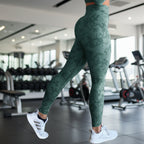 Exclusive Push Up Booty Leggings for Women ? Printed Gym Tights for Yoga & Workout ? Black and gray camo ? Size S ? Alternate View 7