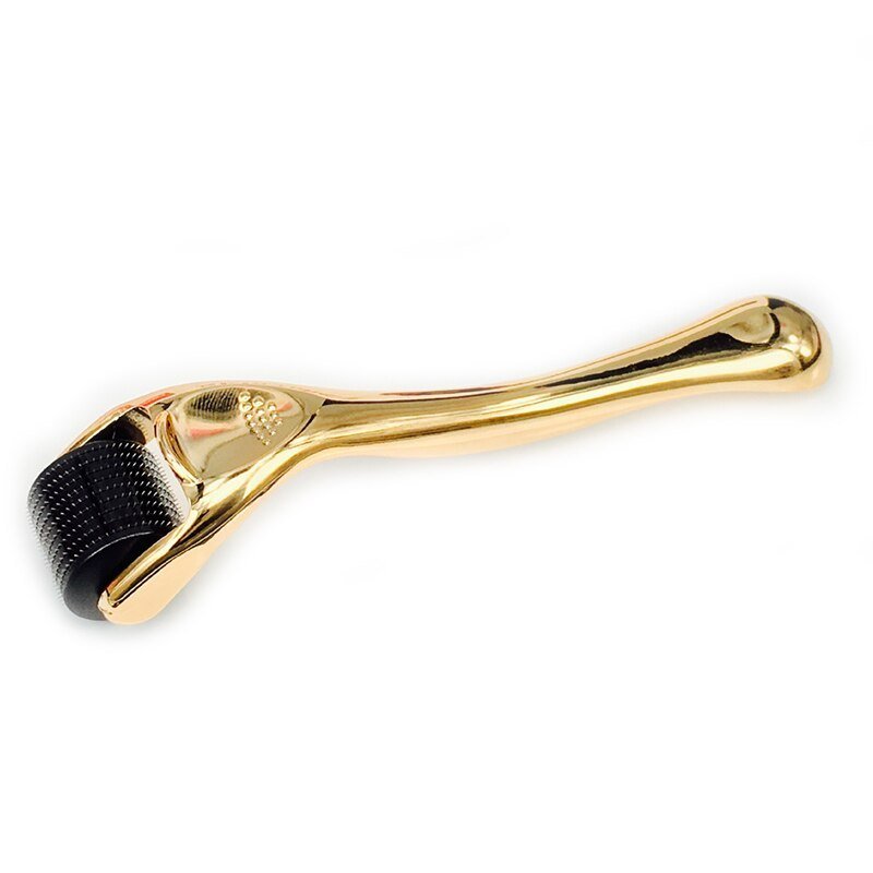 Exclusive 4in3 in 1 seamless beauty micro needle roller — 0.25mm — Size Gold — Back View