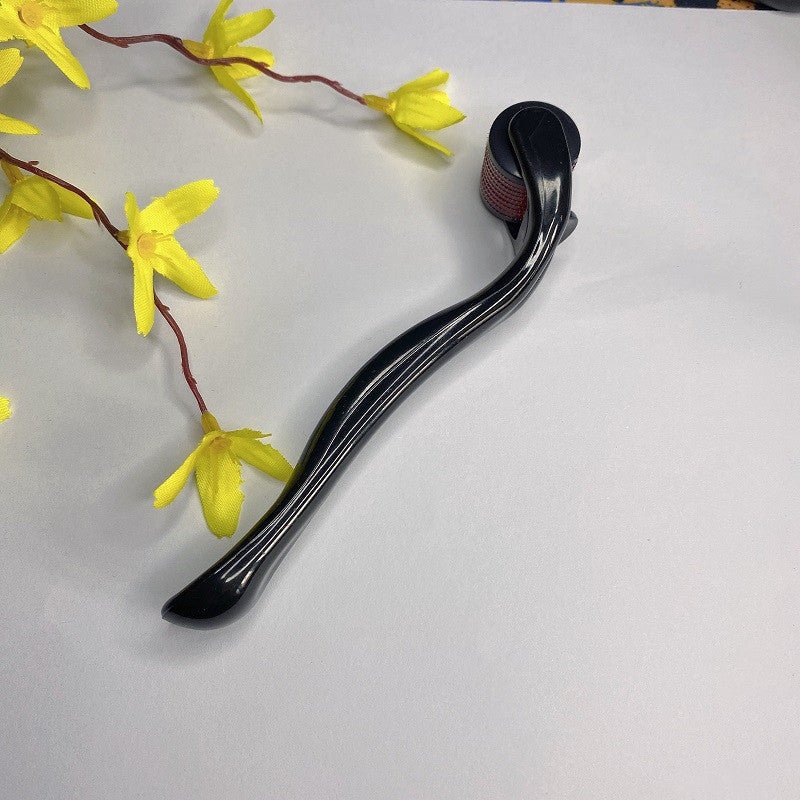Exclusive 540 Microneedle Roller Beauty — Black purple — Size 0.25mm — Top View