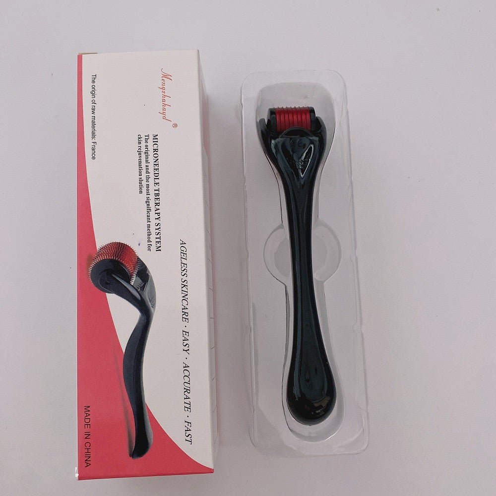 Exclusive 540 Microneedle Roller Beauty — Black purple — Size 0.25mm — Front View
