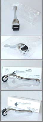 Exclusive 540 Microneedle Roller With Gold And Silver Handle — Golden — Size 0.25mm — Detail View